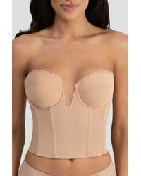 Dominique Intimates - Valerie Backless Strapless V-Wire Plunge Bustier Bra - Lyst