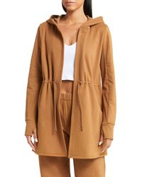Beyond Yoga - On The Go Open Front Hooded Jacket - Lyst