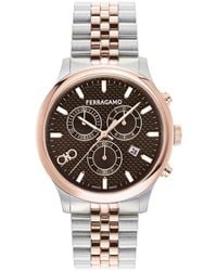 Ferragamo - Duo Chrono Bracelet Watch - Lyst