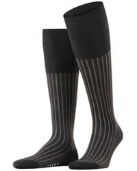 FALKE - Shadow Striped Cotton Knee High Socks - Lyst