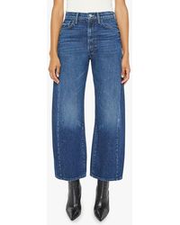 Mother - The Half Pipe Flood High Waist Ankle Wide Leg Jeans - Lyst