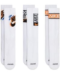 Nike - Assorted 3-Pack Dri-Fit Crew Socks - Lyst