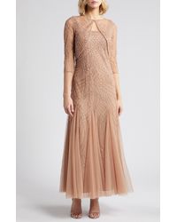 Pisarro Nights - Beaded Gown With Long Sleeve Jacket - Lyst