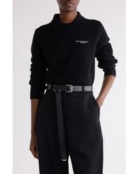 Givenchy - Long Sleeve Wool & Cashmere Polo - Lyst