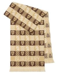 Burberry - Chess Fair Isle Wool Scarf - Lyst