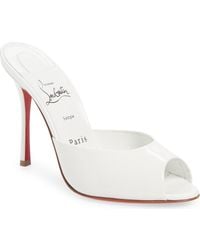Christian Louboutin - Me Dolly Peep Toe Slide Sandal - Lyst