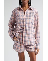 Acne Studios - Plaid Organic Cotton Flannel Button-up Shirt - Lyst