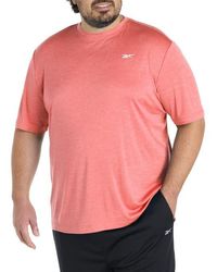 Reebok - Big & Tall Id Train Melange Performance Tee - Lyst