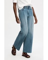 Sam Edelman - High Waist Wide Leg Trouser Jeans - Lyst