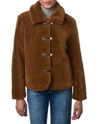 Bernardo - Short Faux Shearling Coat - Lyst