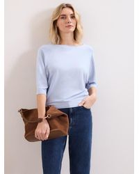 Phase Eight - Cristine Batwing Boat-Neck Knit Jumper - Lyst