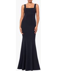 Betsy & Adam - Square Neck Mermaid Gown - Lyst