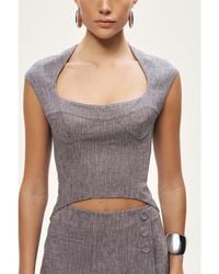 Nocturne - Open-Back Tailored Top - Lyst