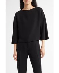 The Row - Faurelle Boxy Silk Cady Top - Lyst