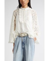 Zimmermann - Ascension Lace Trim Tunic Top - Lyst
