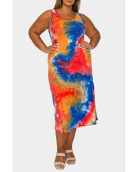 L I V D - Zola Tie Dye Tank Dress - Lyst
