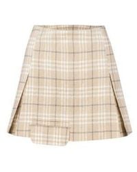 Pcfg - Linen Blend Free Heaven Pleated Mini Skirt - Lyst