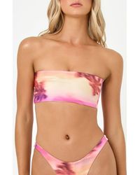 LSPACE - Avalon Reversible Bandeau Bikini Top - Lyst