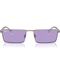 Ray-Ban - Emy 59mm Tinted Rectangular Sunglasses - Lyst