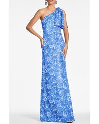 Sachin & Babi - Chelsea Bow One-shoulder Gown - Lyst