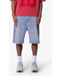 MNML - Baggy Raw Hem Denim Shorts - Lyst