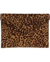 rebecca minkoff leopard clutch