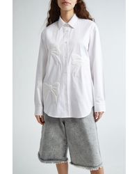 Ashley Williams - 3d Bow Cotton Shirt - Lyst