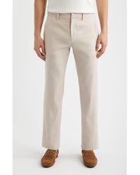 Nordstrom - Linen Blend Flat Front Pants - Lyst