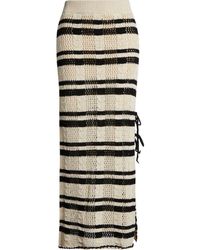 Elan - Open Stitch Side Slit Cover-Up Maxi Skirt - Lyst