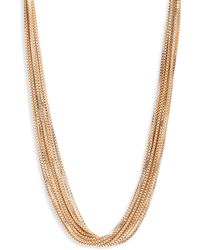 Nordstrom - Stacked Box Chain Collar Necklace - Lyst
