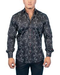 Maceoo - Fibonacci Retro Look Contemporary Fit Button-up Shirt At Nordstrom - Lyst