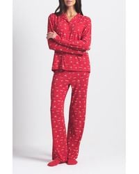 Skims - Long Sleeve Button-Up Shirt & Pants Pajama Set - Lyst