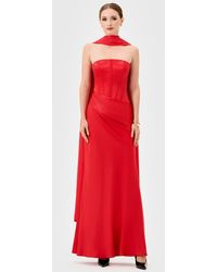 Bariano - Iyla Strapless Corset Gown - Lyst