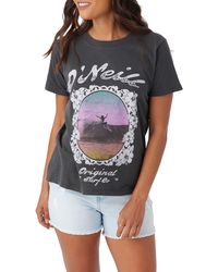 O'neill Sportswear - Brittany Cotton Graphic T-shirt - Lyst