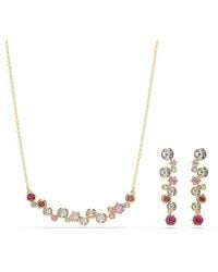Swarovski - Constella Crystal & Zirconia Frontal Necklace - Lyst