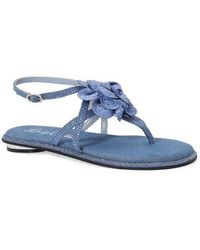 Lady Couture - Flower Thong Flat Sandal - Lyst