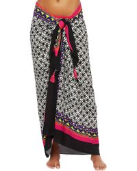 Trina Turk Tanzania Pareo - Black