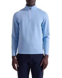 Bugatchi - Solid Quarter Zip Pullover - Lyst