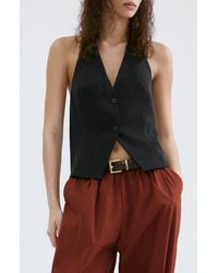 Mango - Halter Crop Vest - Lyst