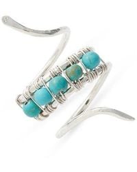 Nashelle - Beaded Snake Ring - Lyst
