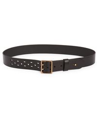 AllSaints - Collar Stud Leather Belt - Lyst