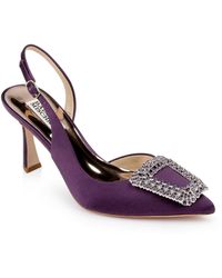 Badgley Mischka - Enida Slingback Half D'orsay Pointed Toe Pump - Lyst