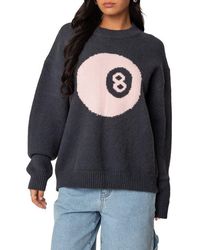 Edikted - Magic 8-Ball Oversize Crewneck Sweater - Lyst