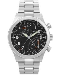 Timex - Waterbury Traditional Fly Back Chronograph Bracelet Watch, 43Mm - Lyst