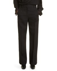 The Row - Bremy Straight Leg Wool Trousers - Lyst