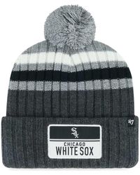 '47 - Chicago Sox Stack Cuffed Knit Hat With Pom - Lyst