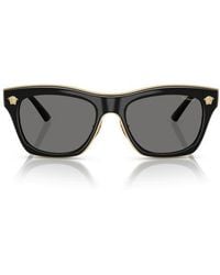 Versace - 53Mm Polarized Rectangular Sunglasses - Lyst