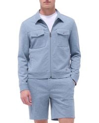Bugatchi - Soft Touch Zip Knit Shirt Jacket - Lyst
