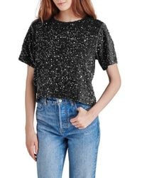 Steve Madden - Cressa Sequin T-Shirt - Lyst