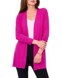 Chaus - Open Front Rib Cardigan - Lyst